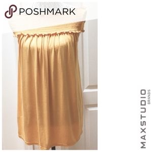 Max Studio Yellow off the shoulder Top